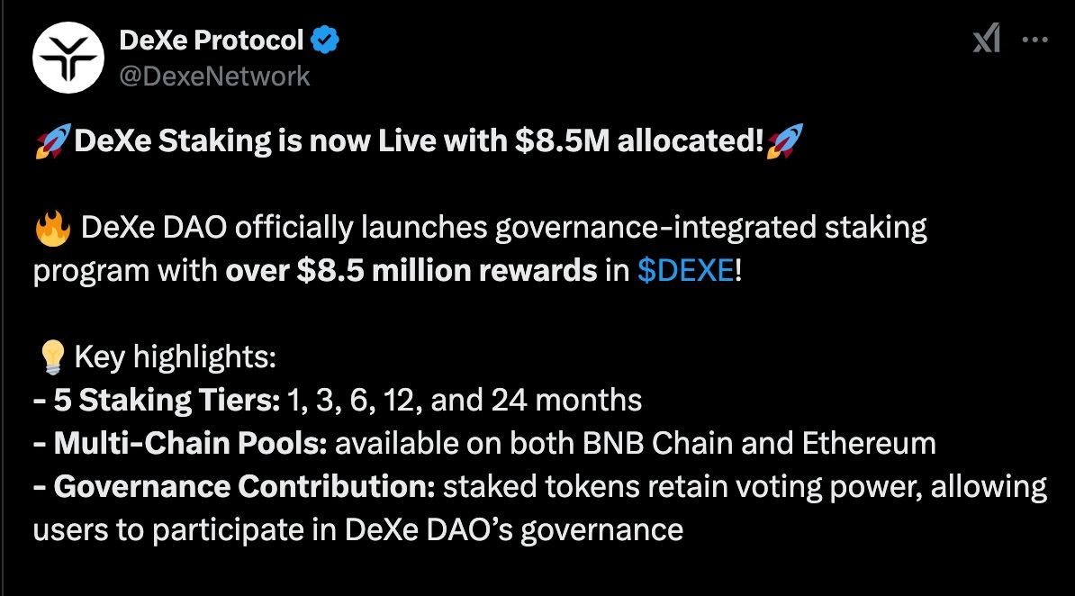 DeXe Dao staking