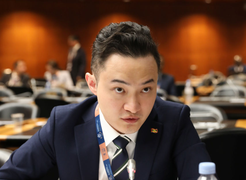 Justin Sun at the UN, photo