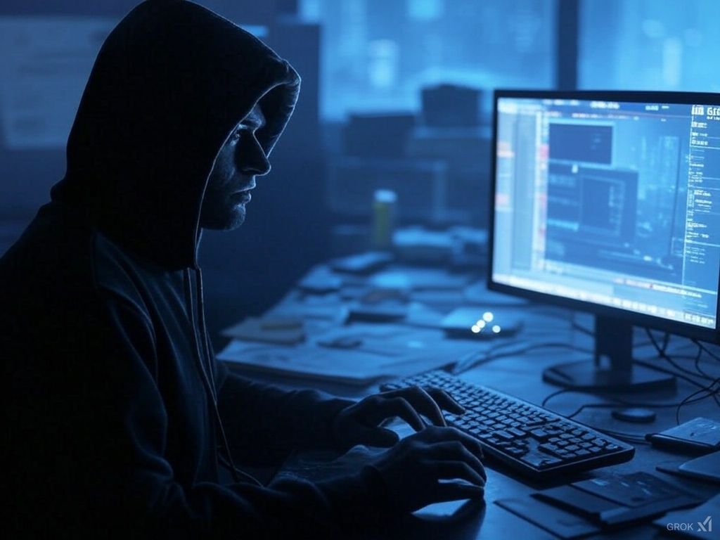 image illustrating a hacker