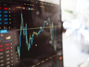 image of a stock market chart