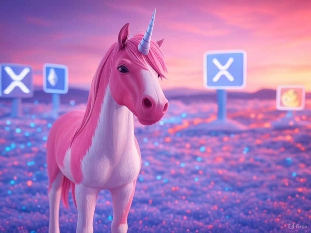 AI-generated image of a Uniswap unicorn