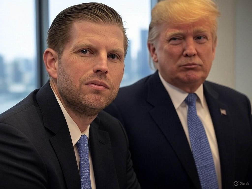 Eric Trump, Donald Trump, AI image