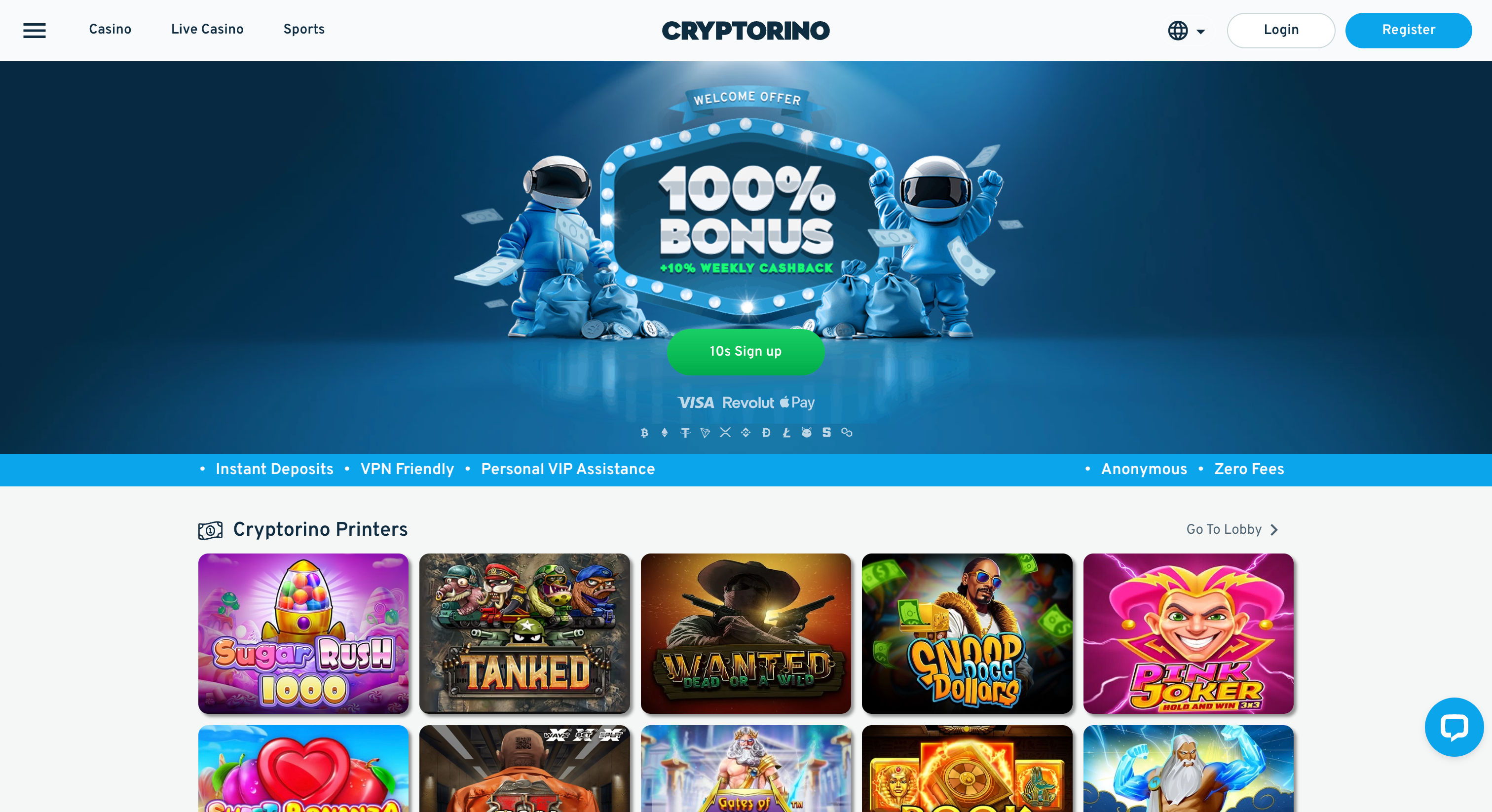 Cryptorino Screenshot