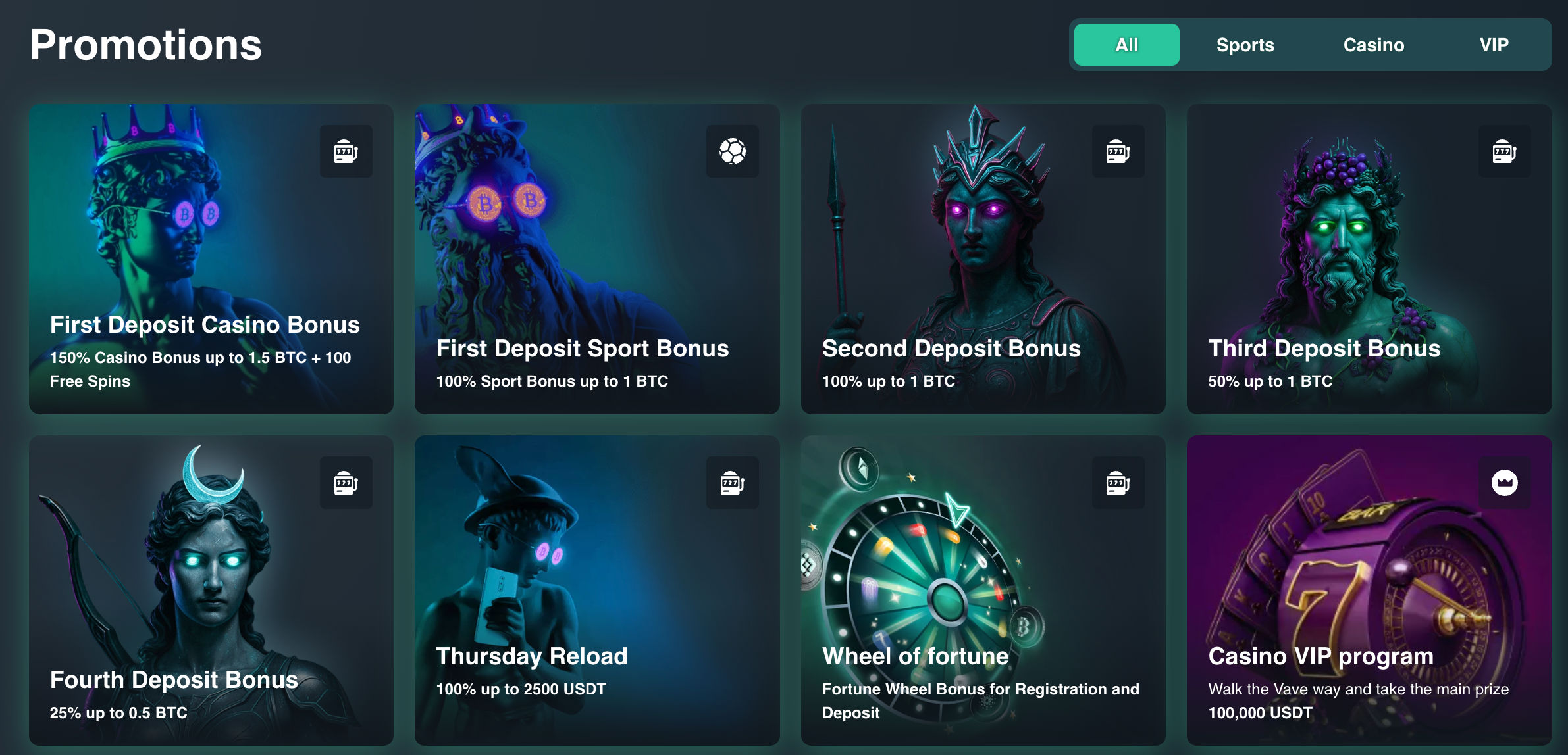 Vave Casino Welcome Bonus
