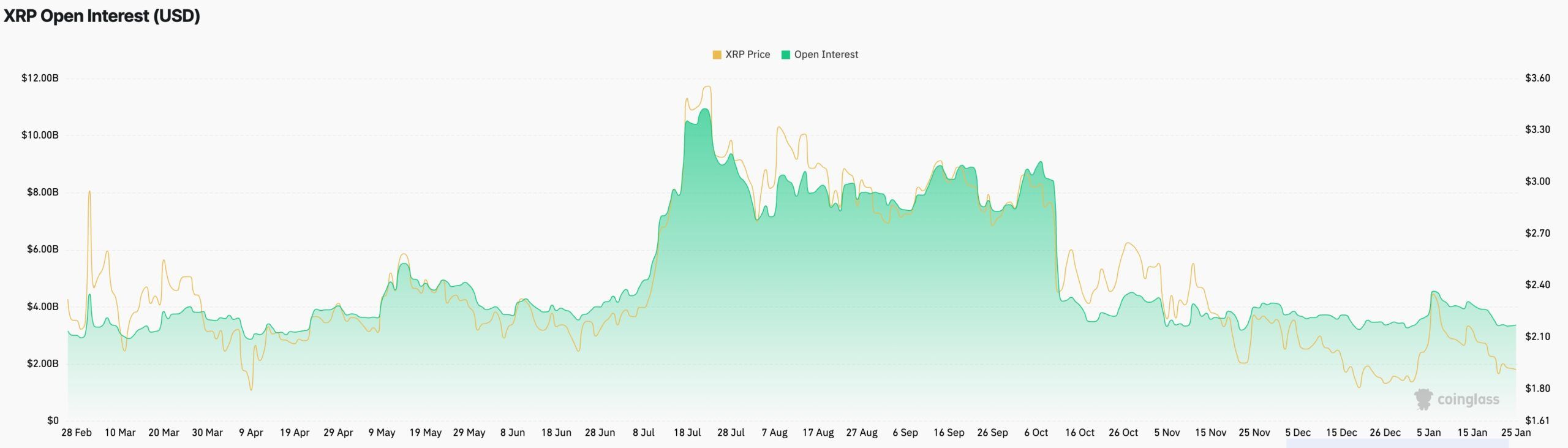 XRP futures open interest