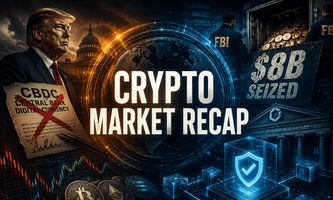 Crypto Market Recap: Trump Kills U.S. CBDC; $8B Seized in FBI Operation; Paxos Becomes First Blockchain Clearing Agency; and More (May 24–30, 2026)