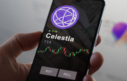 Celestia TIA price slowly forms a double-top as transactions near 500k
