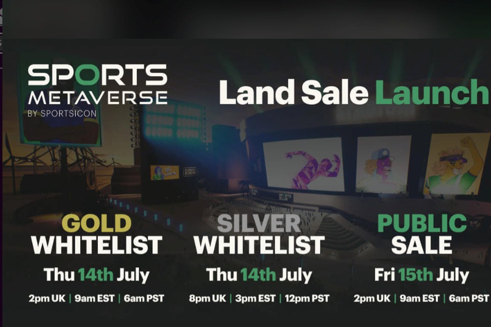 SportsIcon Sports Metaverse Opens Public Land Sale on July 15