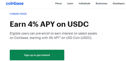 Coinbase Lend pre-enroll