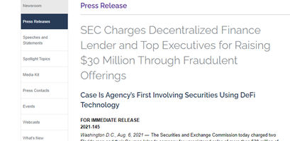 SEC Press Release
